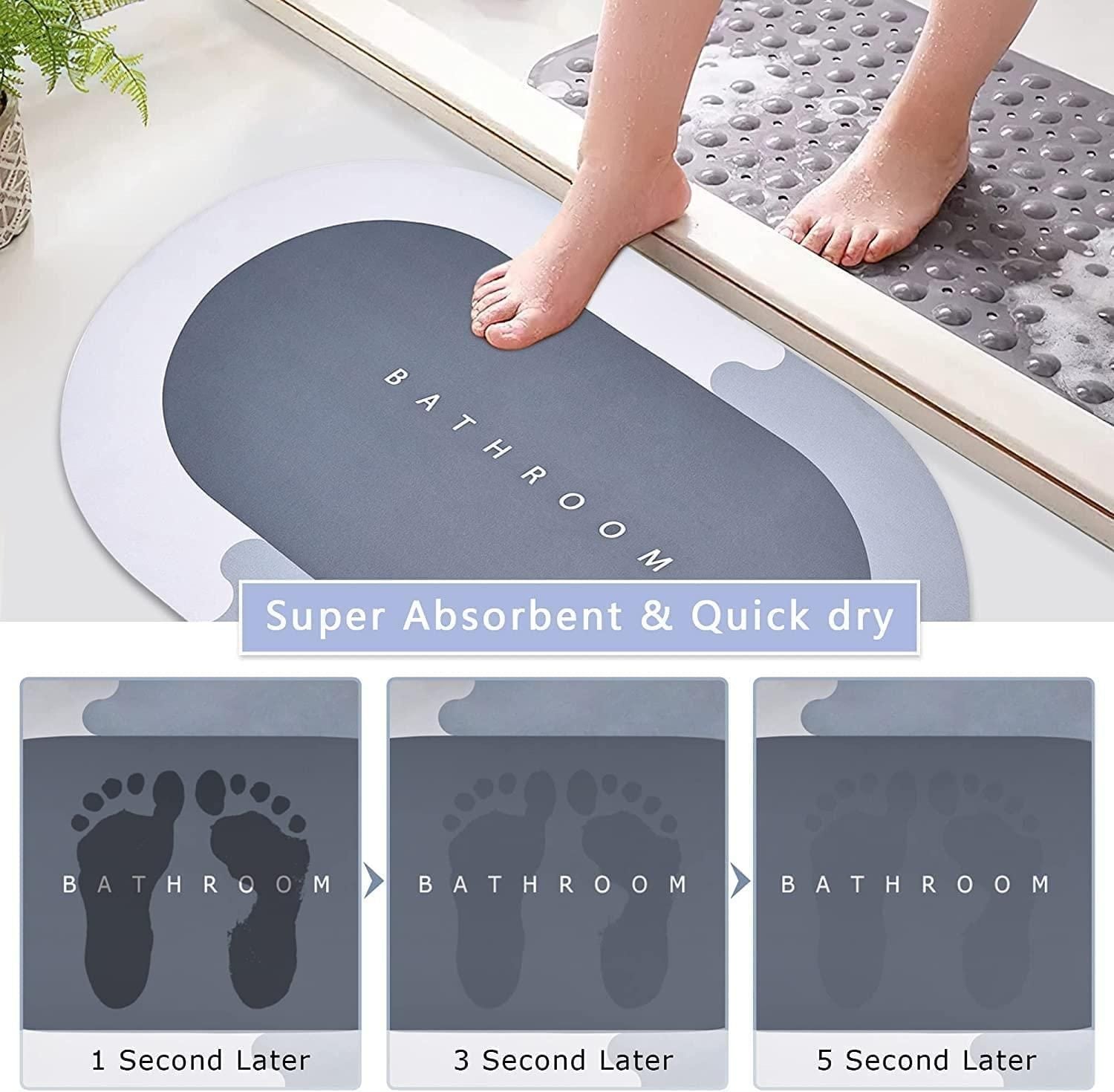 EverDry™ Comfort Mat Non Slip, Quick Dry Bath Mat for Door/Room/Bathroom/Kitchen/Lobby Flynkz