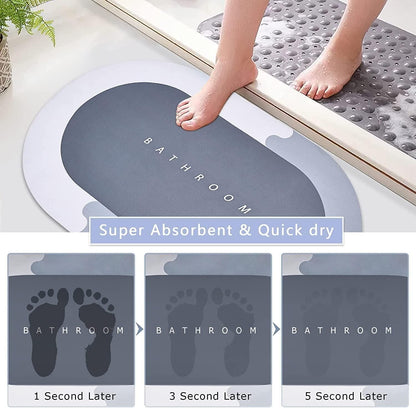 EverDry™ Comfort Mat Non Slip, Quick Dry Bath Mat for Door/Room/Bathroom/Kitchen/Lobby Flynkz
